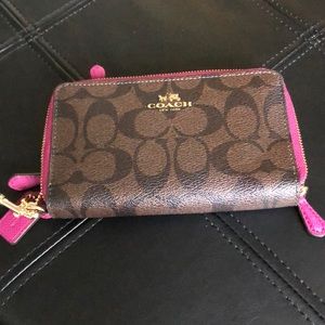 Coach brown wallet
